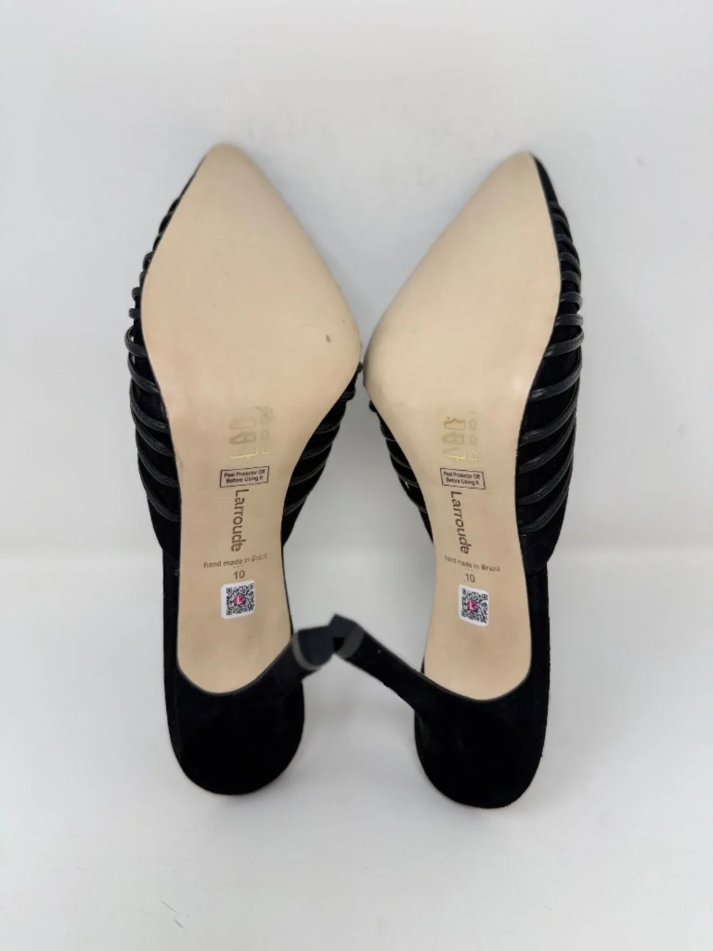 New Larroude Valerie Stiletto Pump Black Sz 10